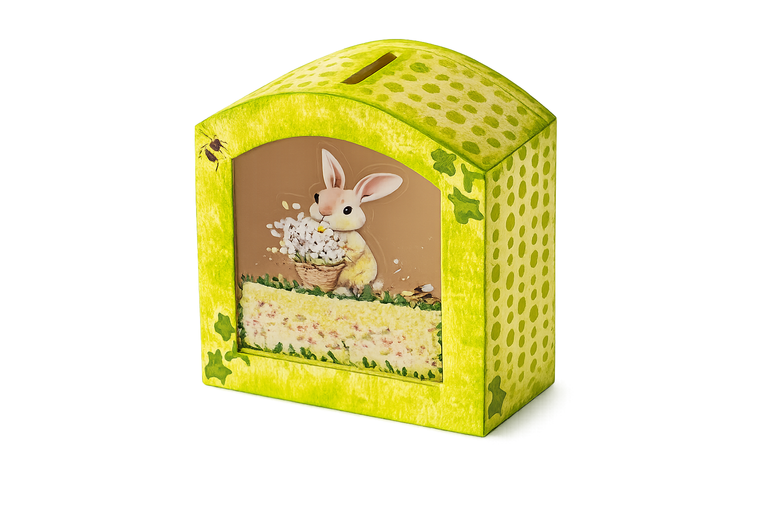 Tirelire "Mon Lapin fleuri" - Image 2