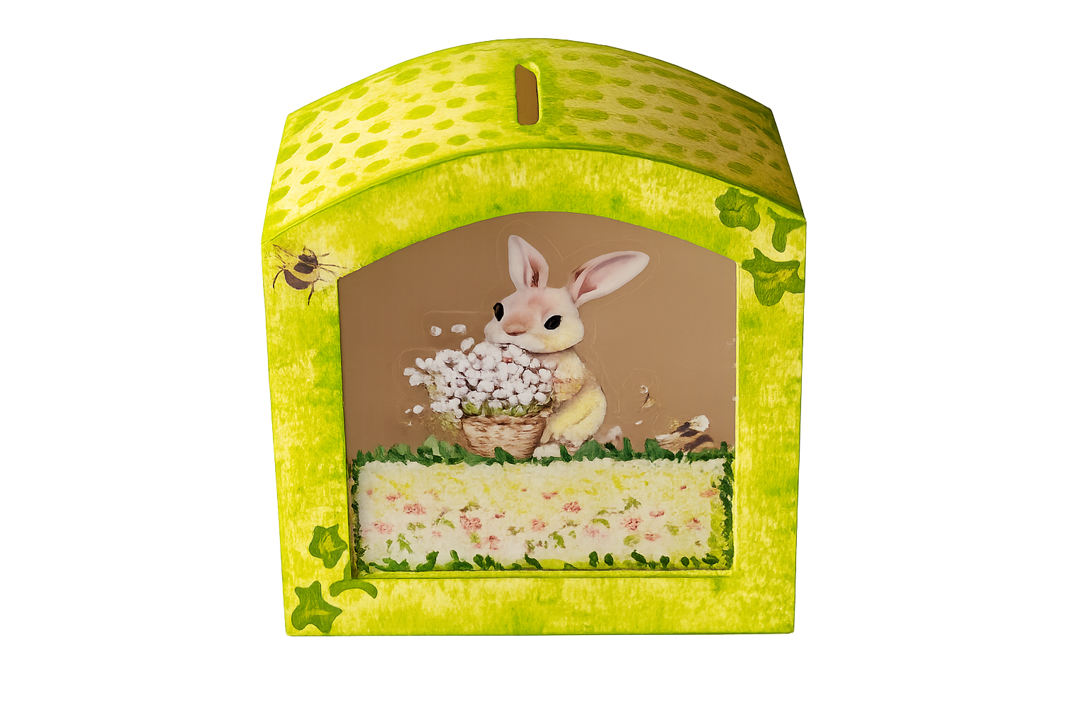 Tirelire "Mon Lapin fleuri" - Image 3