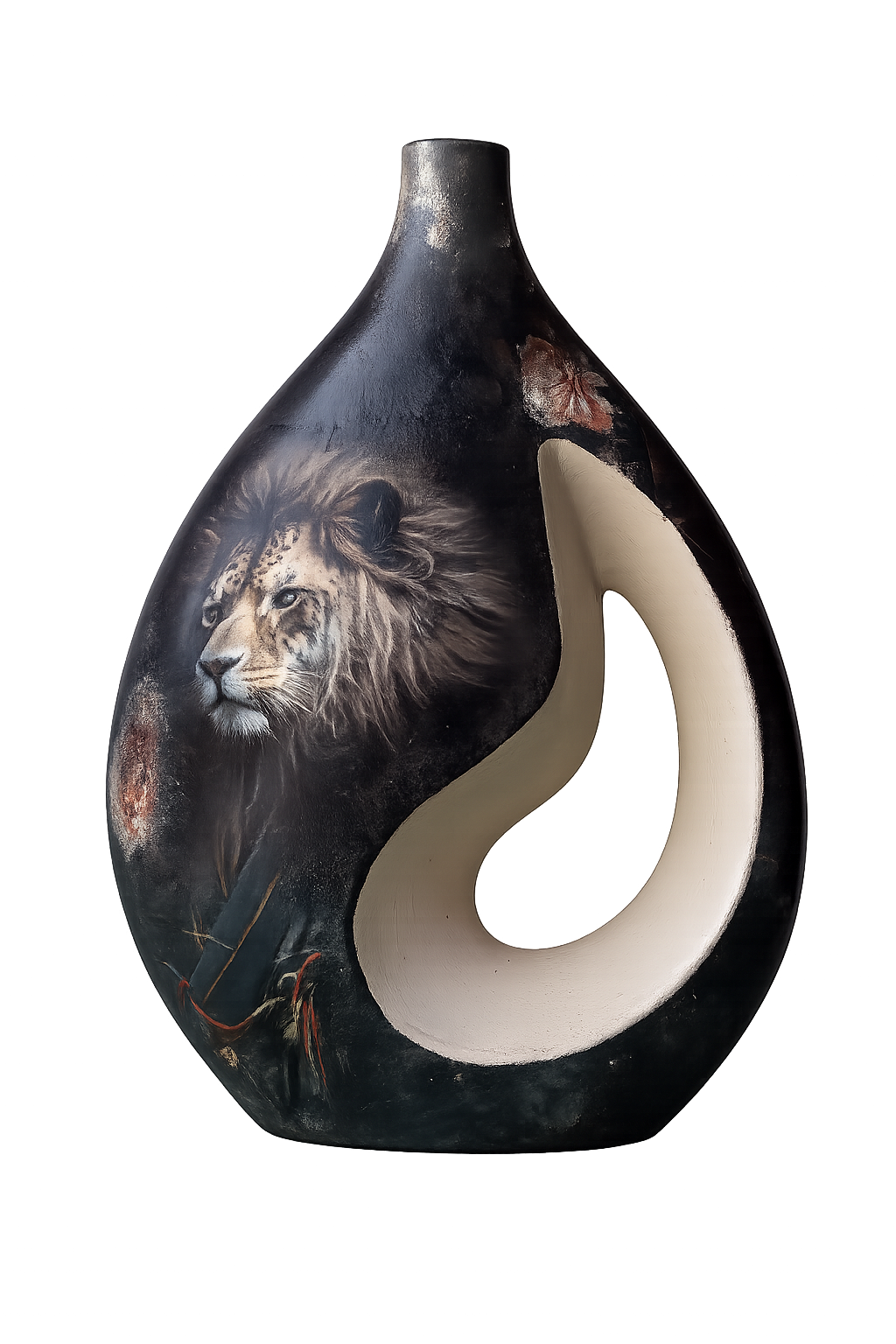 Vase poignée "Lion et Aigle" - Image 2