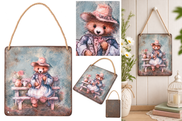 Plaque "Mon nounours d'amour"