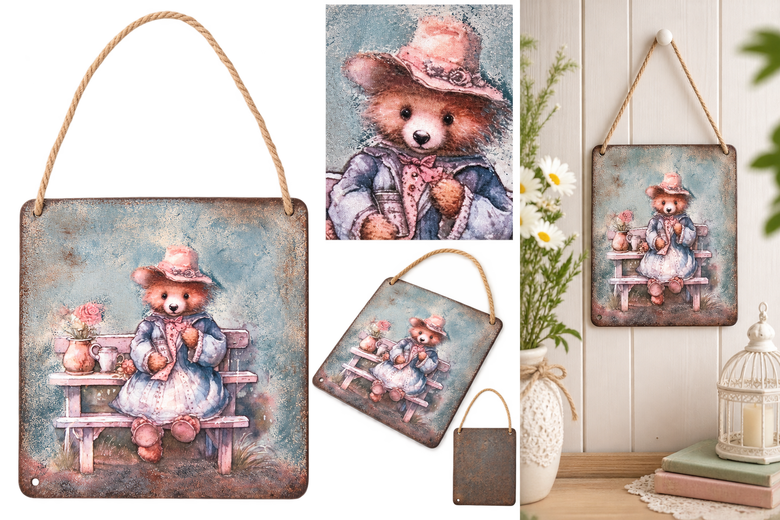Plaque "Mon nounours d'amour"