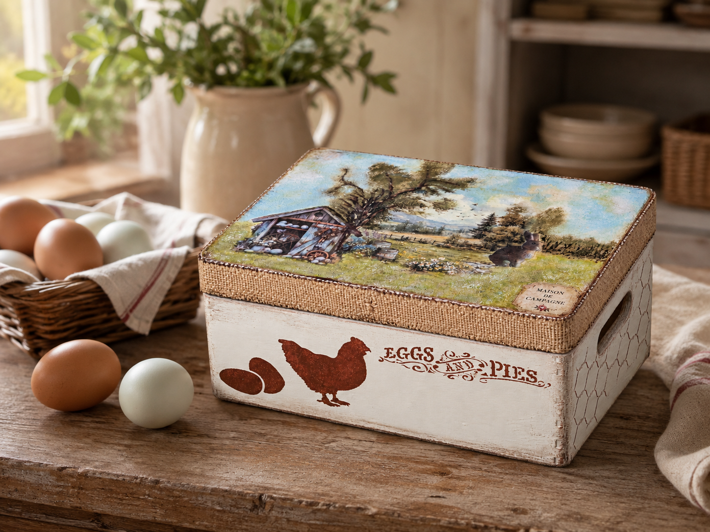 Boîte à oeufs "Campagne"